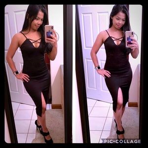 Spicewear black maxi dress. Made in USA!